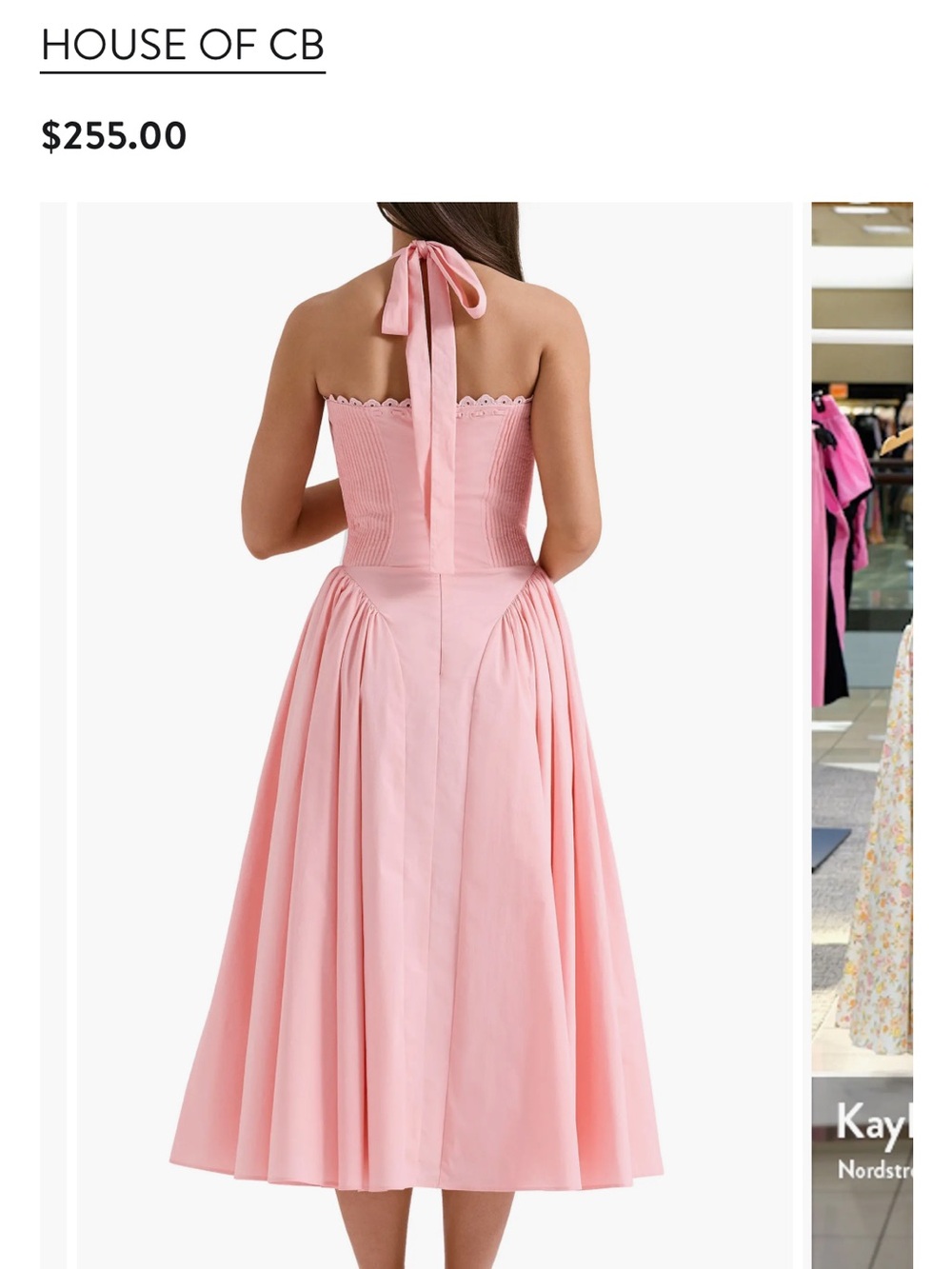 House of CB Adabella Floral Pleated Halter Sundress - Picture 7 of 7